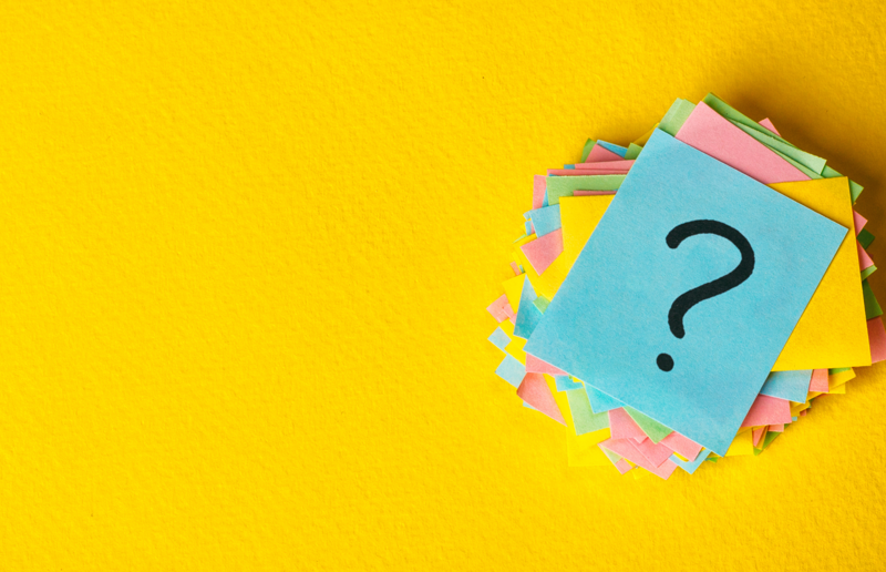 canva Zettel mit einem Fragezeichen