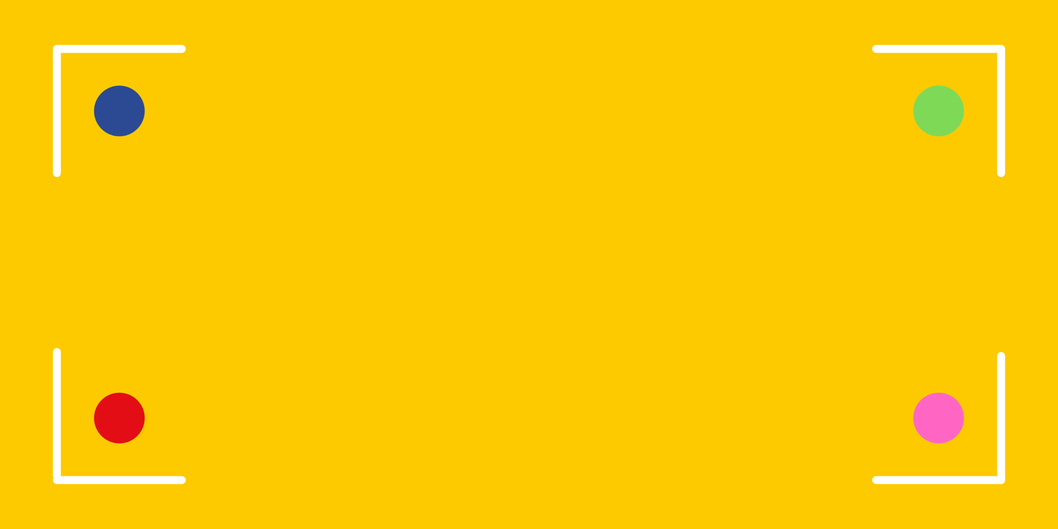 canva In den vier Ecken sind ein blauer, ein roter, ein grüner und ein violetter Punkt zu sehen