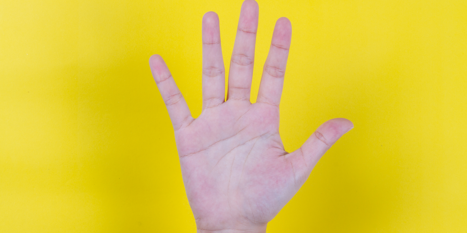 canva Eine offene Hand