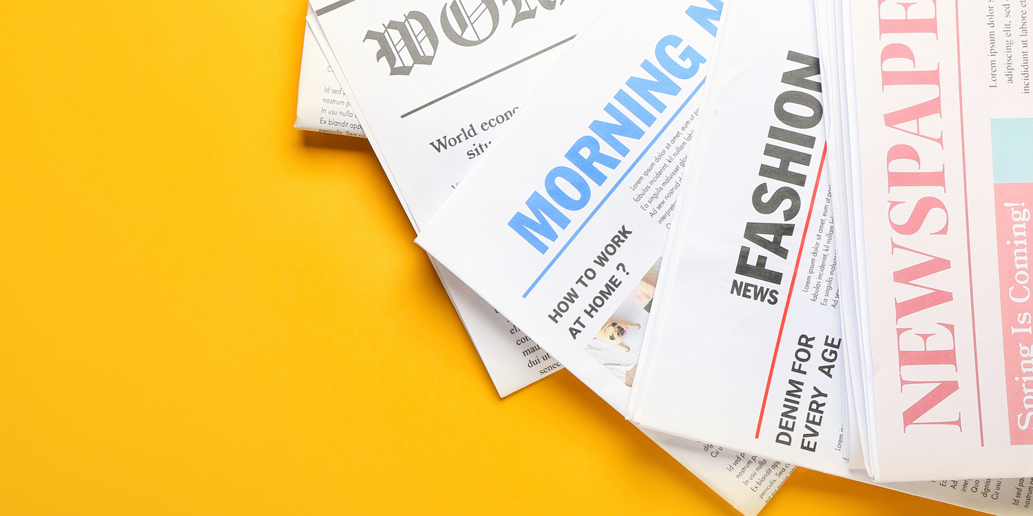 canva vier verschiedene Zeitungen sind zu sehen: